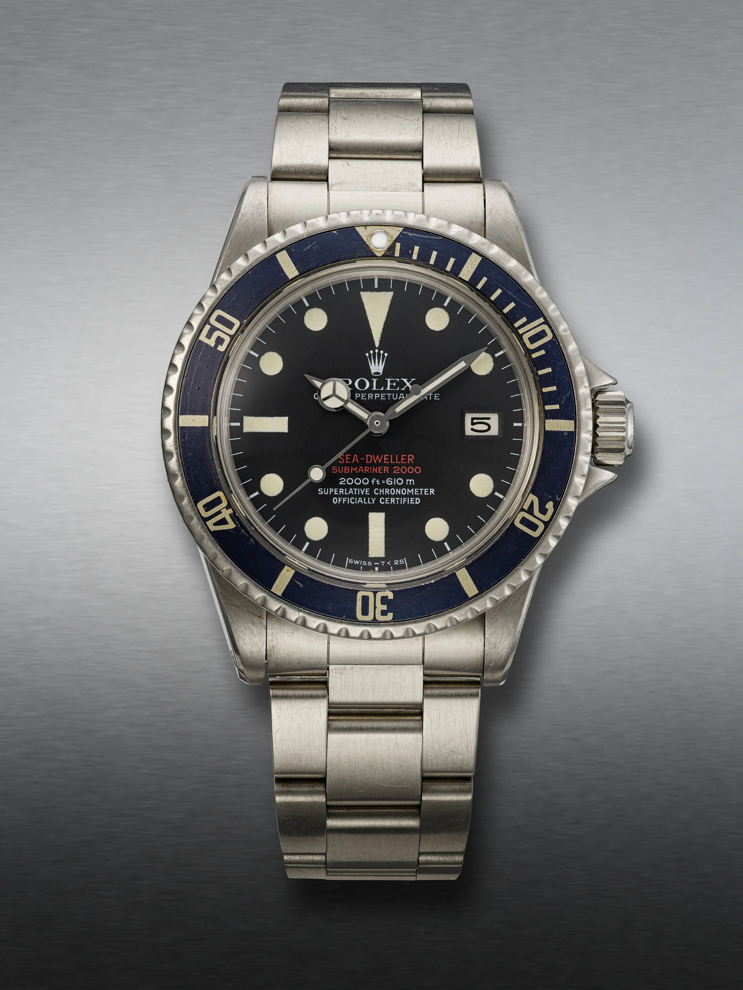 Rolex Sea-Dweller 1665 39mm Stainless steel Black