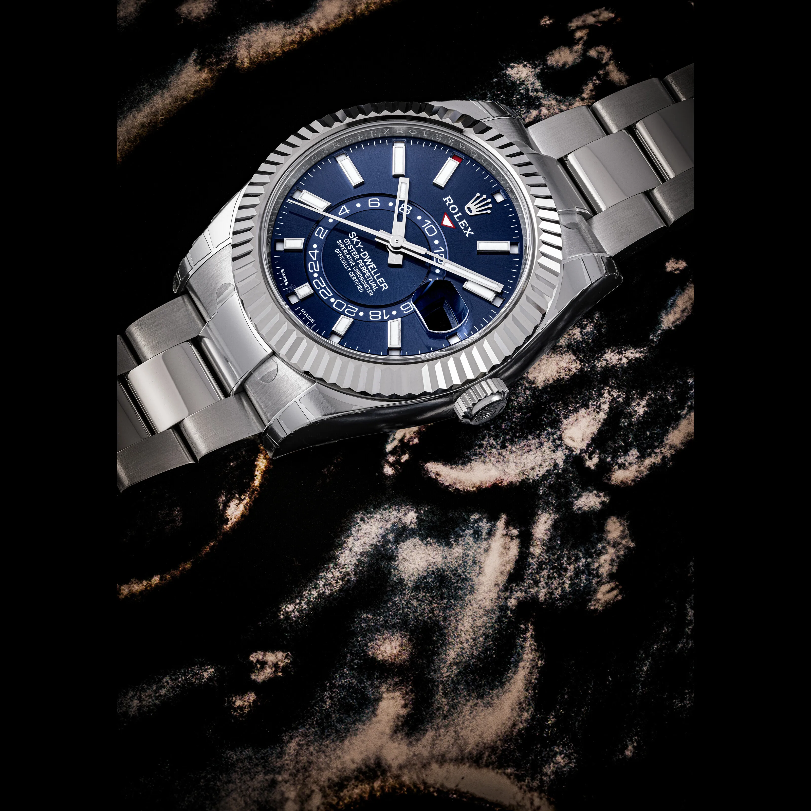 Rolex Sky-Dweller 326934 42mm White gold and stainless Blue