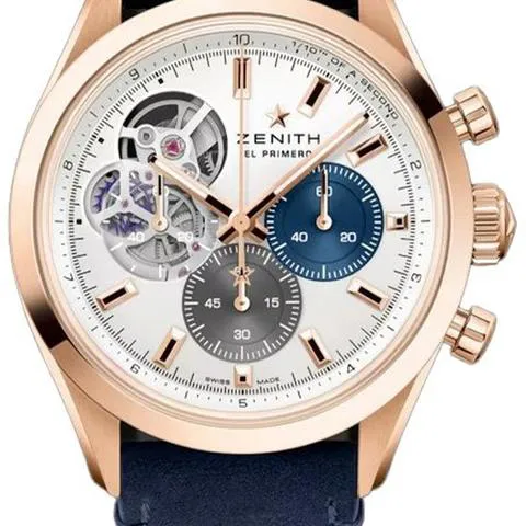 Zenith El Primero 18.3300.3604/69.C922 39.5mm Rose gold Silver