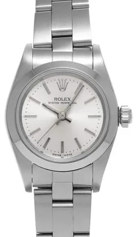 Rolex Oyster Perpetual 76080 24mm Stainless steel Silver