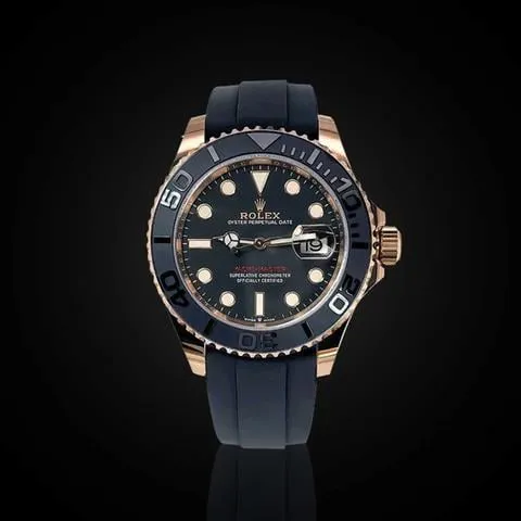 Rolex Yacht-Master 126655-0002 40mm Everose gold Black