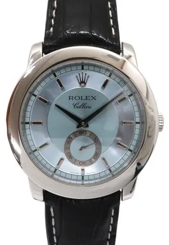 Rolex Cellini 5241/6 38mm Platinum Blue