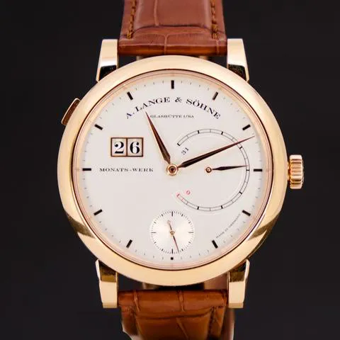 A. Lange & Söhne Saxonia 130.032F 45.9mm Rose gold Silver