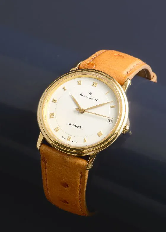 Blancpain Villeret 34mm Yellow gold Cream