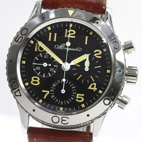 Breguet Type XX - XXI - XXII 3800 39mm Stainless steel Black