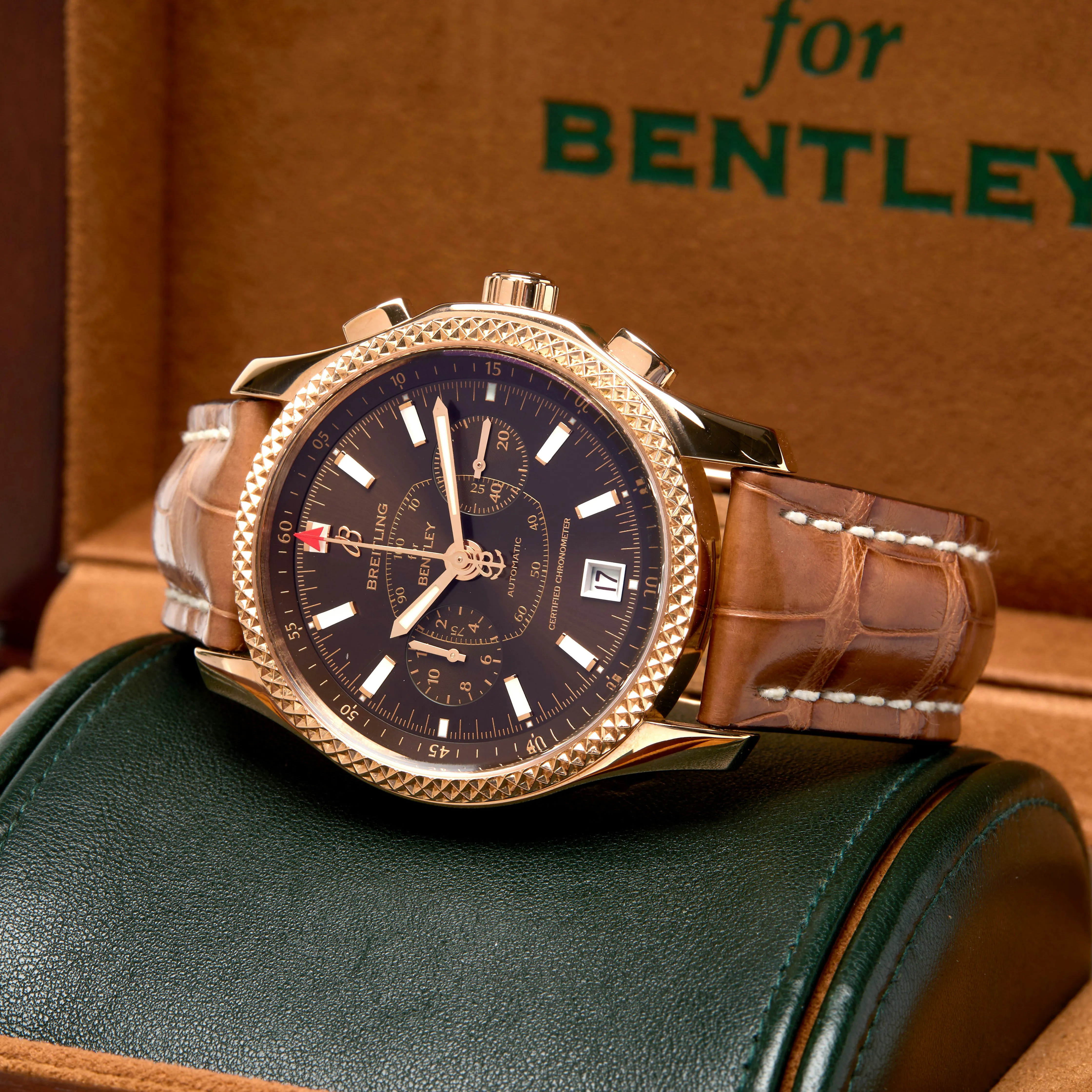 Breitling Bentley Mark VI R26362 42mm Rose gold Brown 18