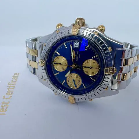 Breitling Chronomat B13050.1 39mm Yellow gold and stainless steel Blue 6