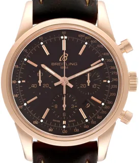 Breitling Transocean RB0152 Rose gold Black