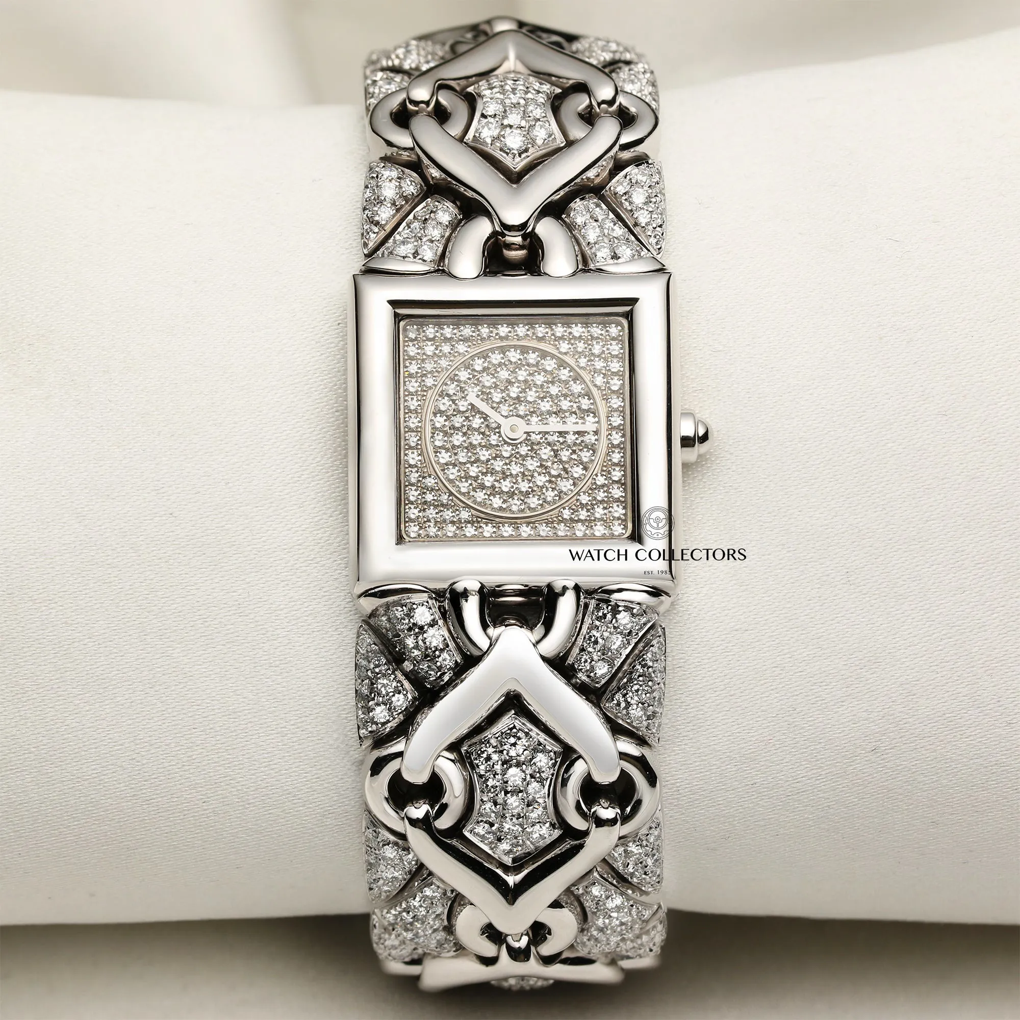 Bulgari Parentesi BJ 06 21.5mm White gold Pave