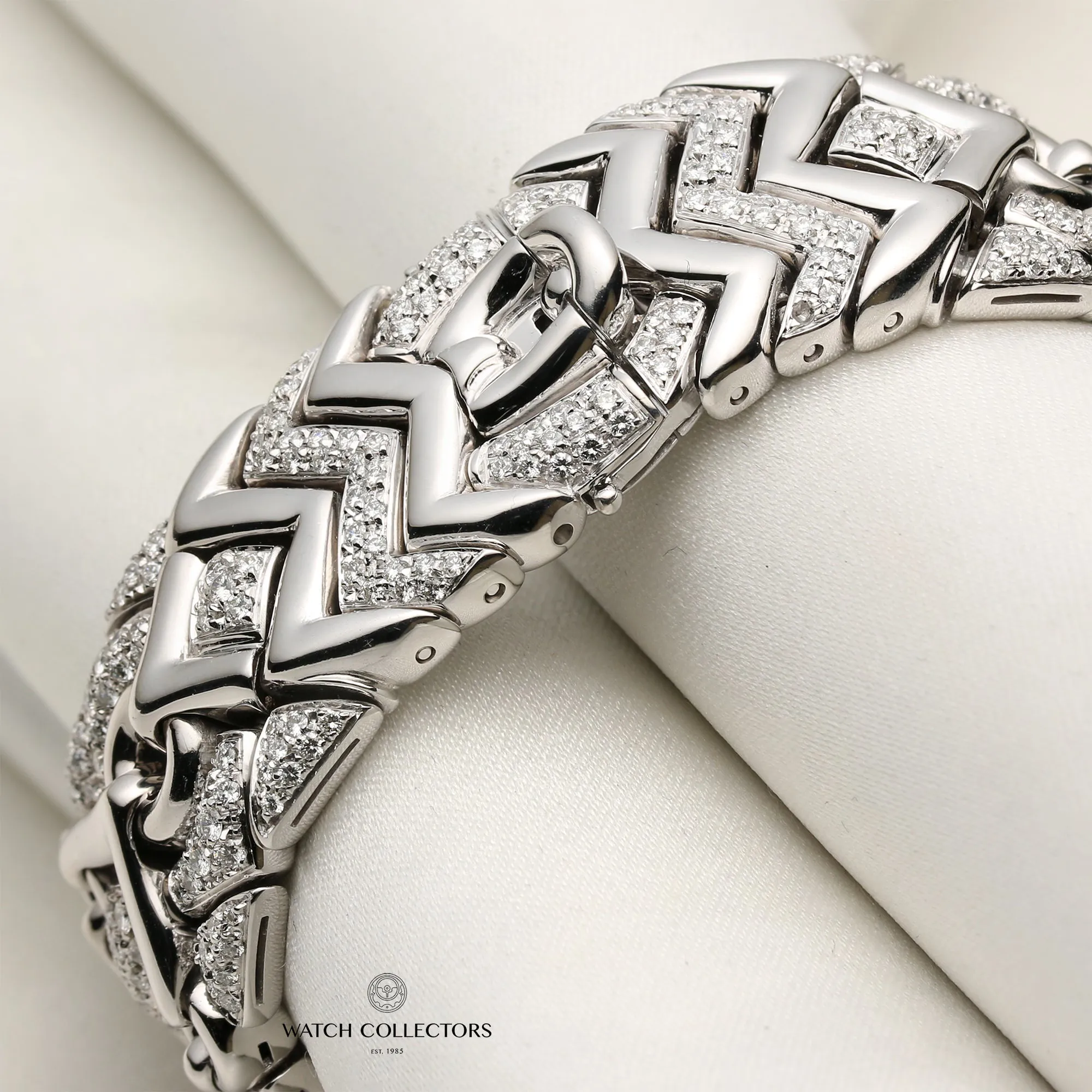 Bulgari Parentesi BJ 06 21.5mm White gold Pave 8