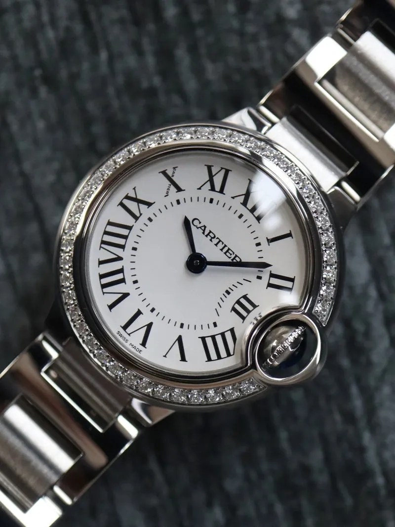 Cartier Ballon Bleu 28mm W4BB0015 28mm Stainless steel White