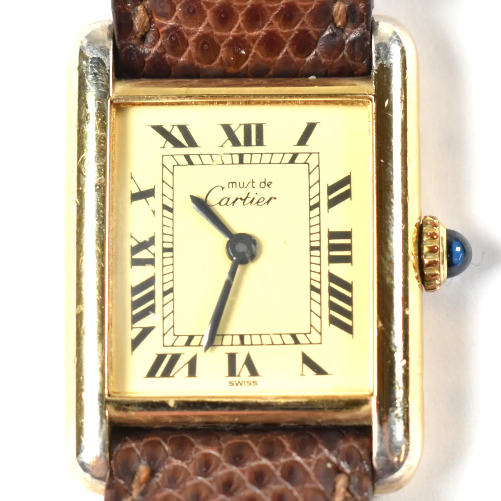 Cartier Tank 23mm Gold plated silver