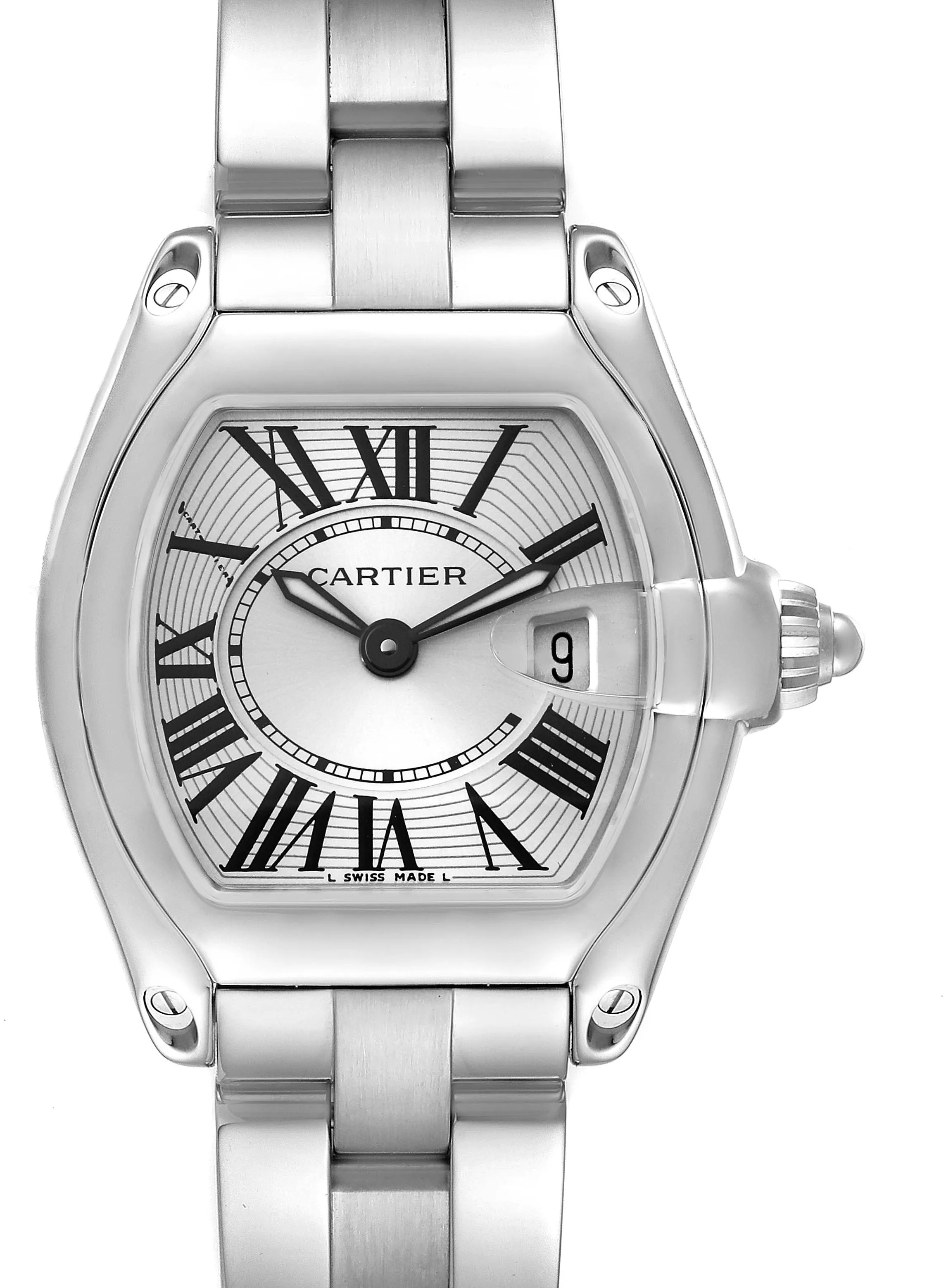 Cartier Roadster W62016V3 36mm Stainless steel •
