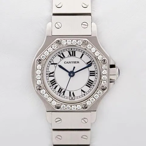 Cartier Santos 0906 25mm Stainless steel White