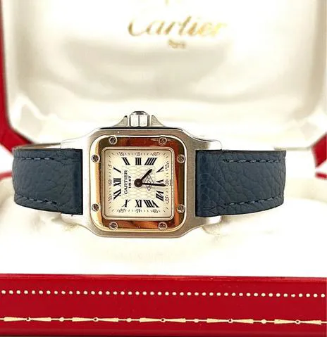 Cartier Santos 2961 21mm Yellow gold and stainless steel White