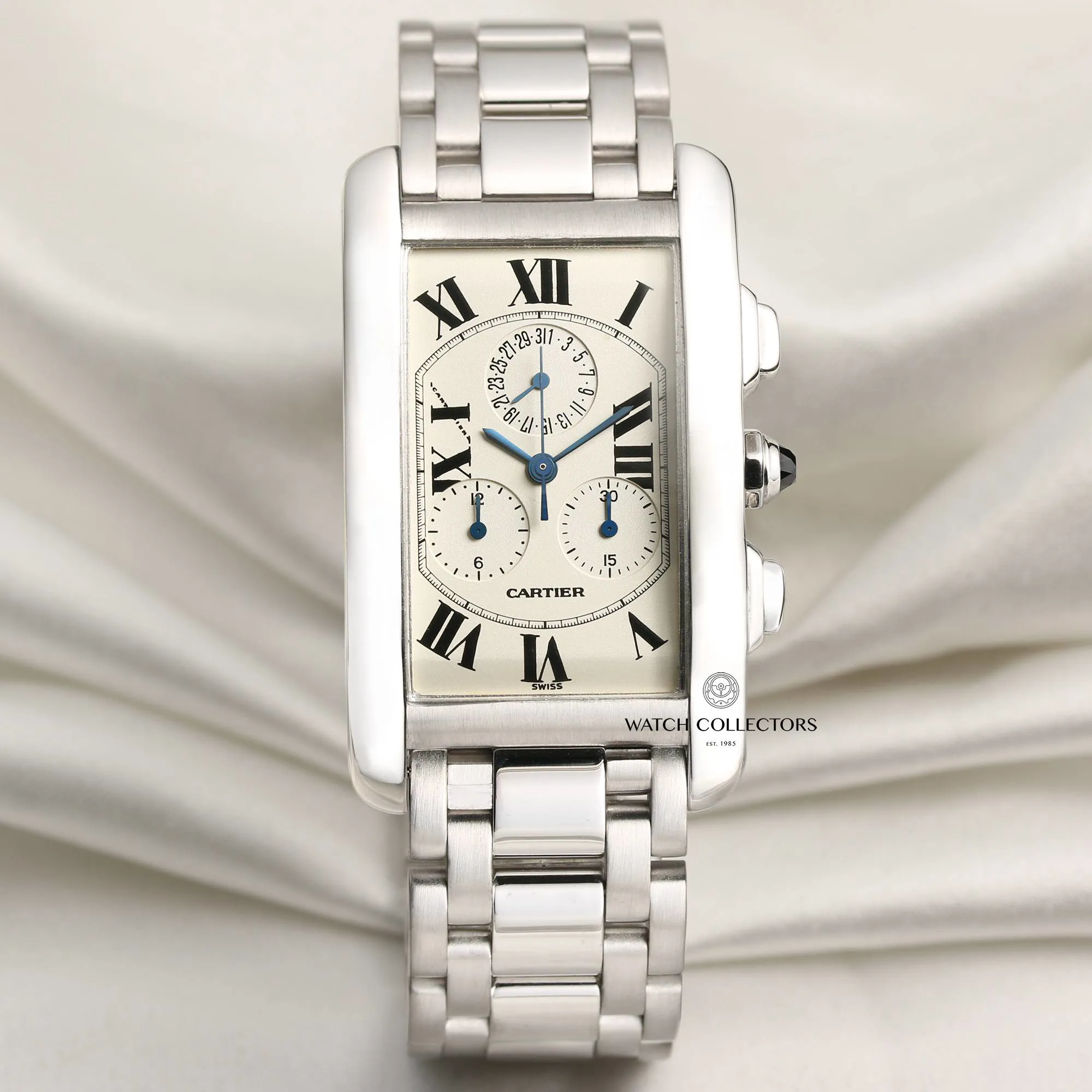 Cartier Tank Américaine 2312 26mm White gold White