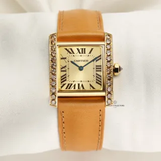 Cartier Tank Française 1821 Yellow gold Golden