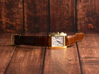 Cartier Tank Française 1830 Yellow gold Silver