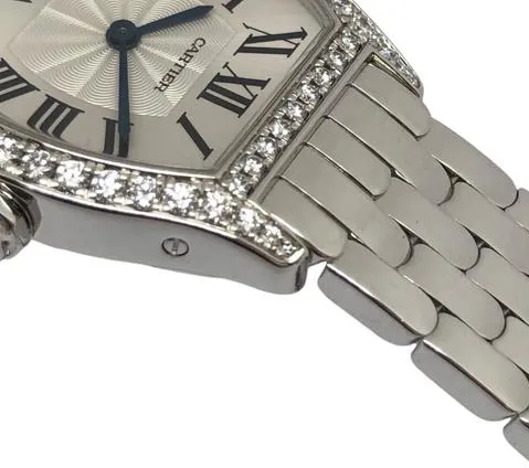 Cartier Tortue WA501011 24mm White gold Silver 1