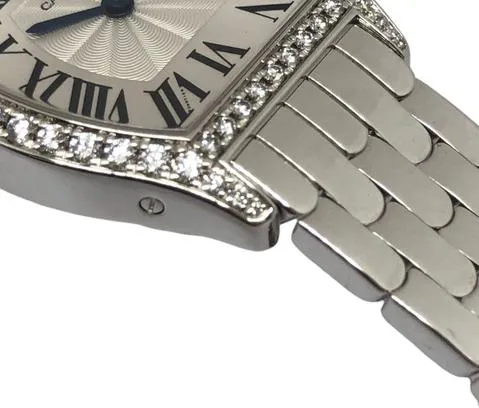 Cartier Tortue WA501011 24mm White gold Silver 2