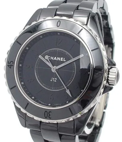 Chanel J12 H6346 33mm Black ceramic Black