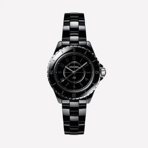 Chanel J12 H6346 33mm Black ceramic Black