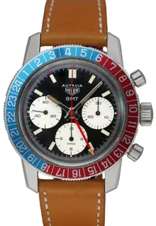 Heuer Autavia GMT 2446C Stainless steel