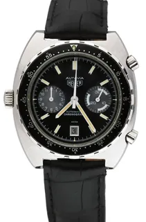 Heuer Autavia 11063 Stainless steel Black