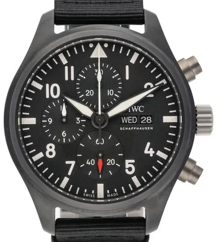IWC Pilot Chronograph IW389101 44.5mm Stainless steel Black