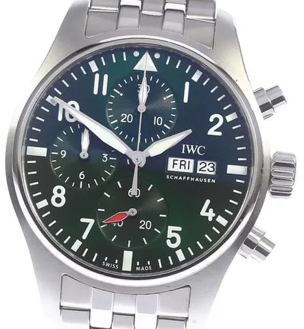 IWC Pilot IW388104 41mm Stainless steel Green