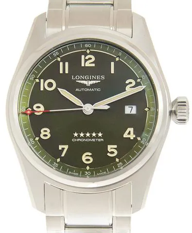 Longines Spirit L3.810.4.03.6 40mm Stainless steel Green