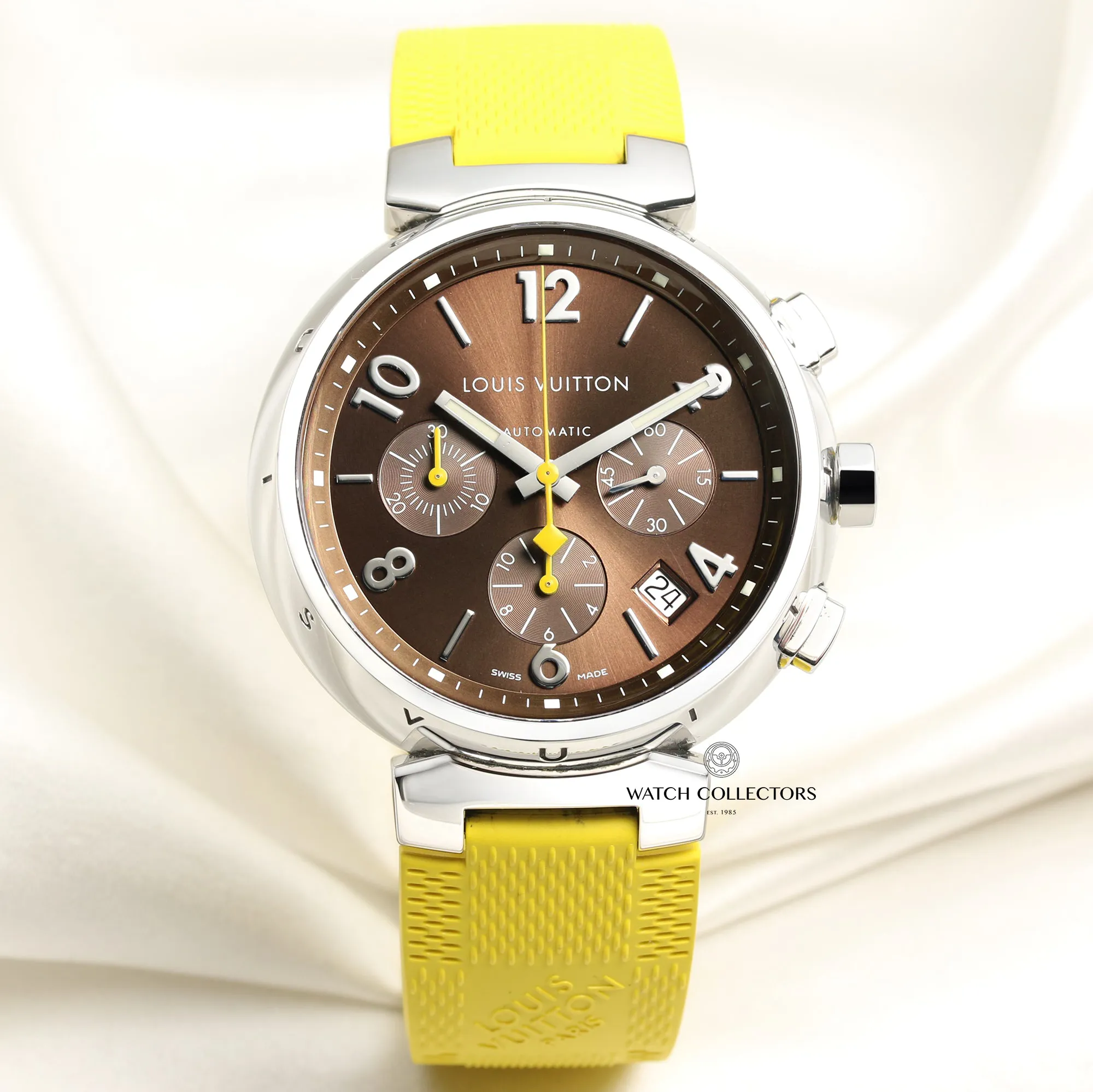 Louis Vuitton Tambour 41mm Stainless steel Brown