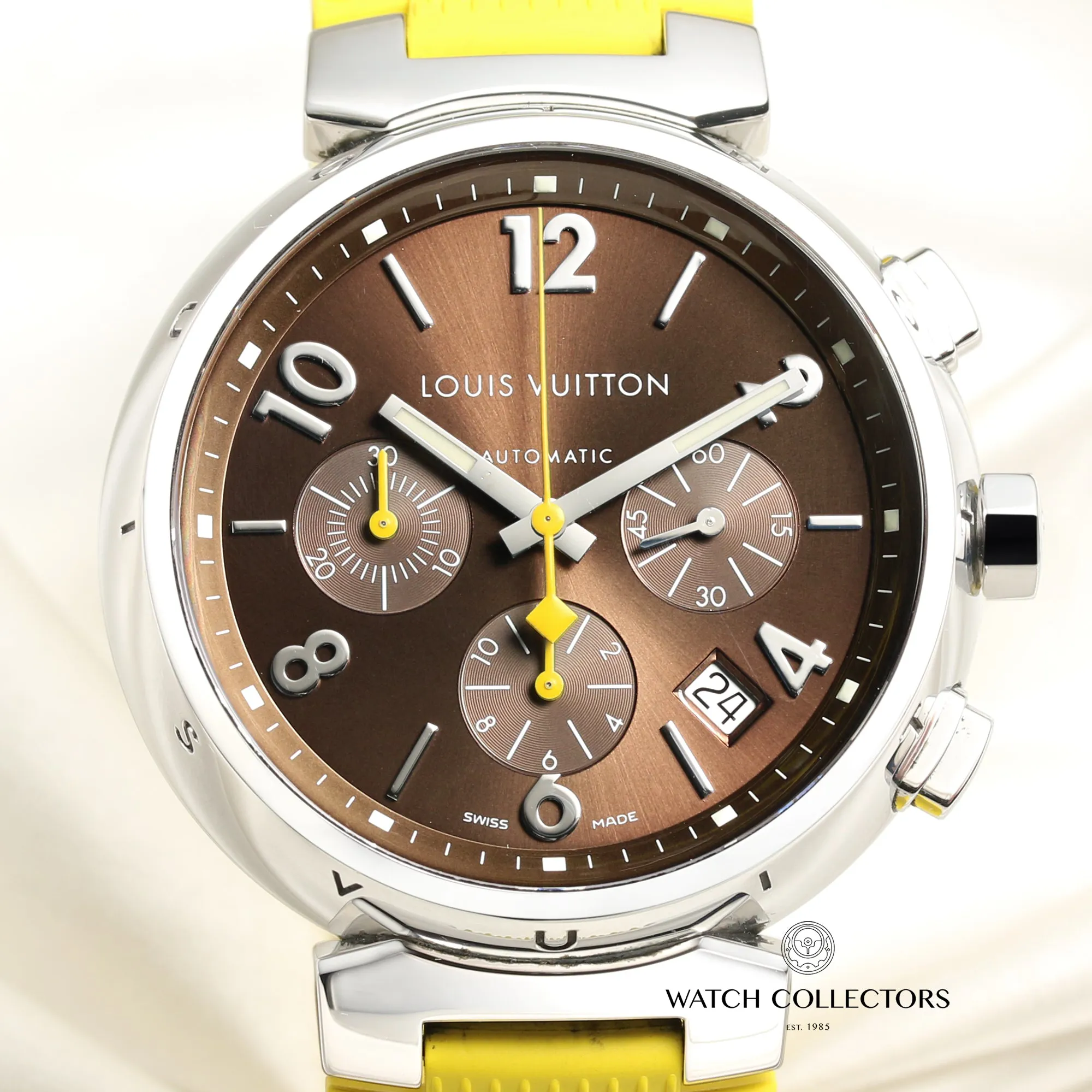 Louis Vuitton Tambour 41mm Stainless steel Brown 1