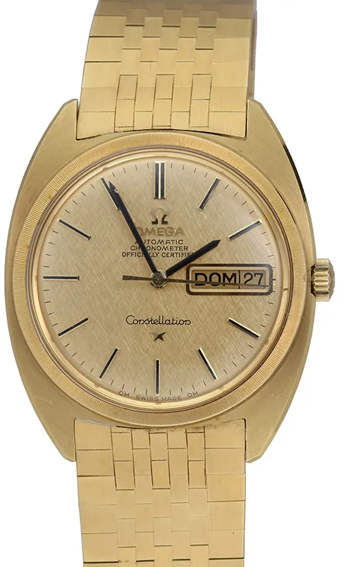 Omega Constellation 168.019 34mm Yellow gold Linen