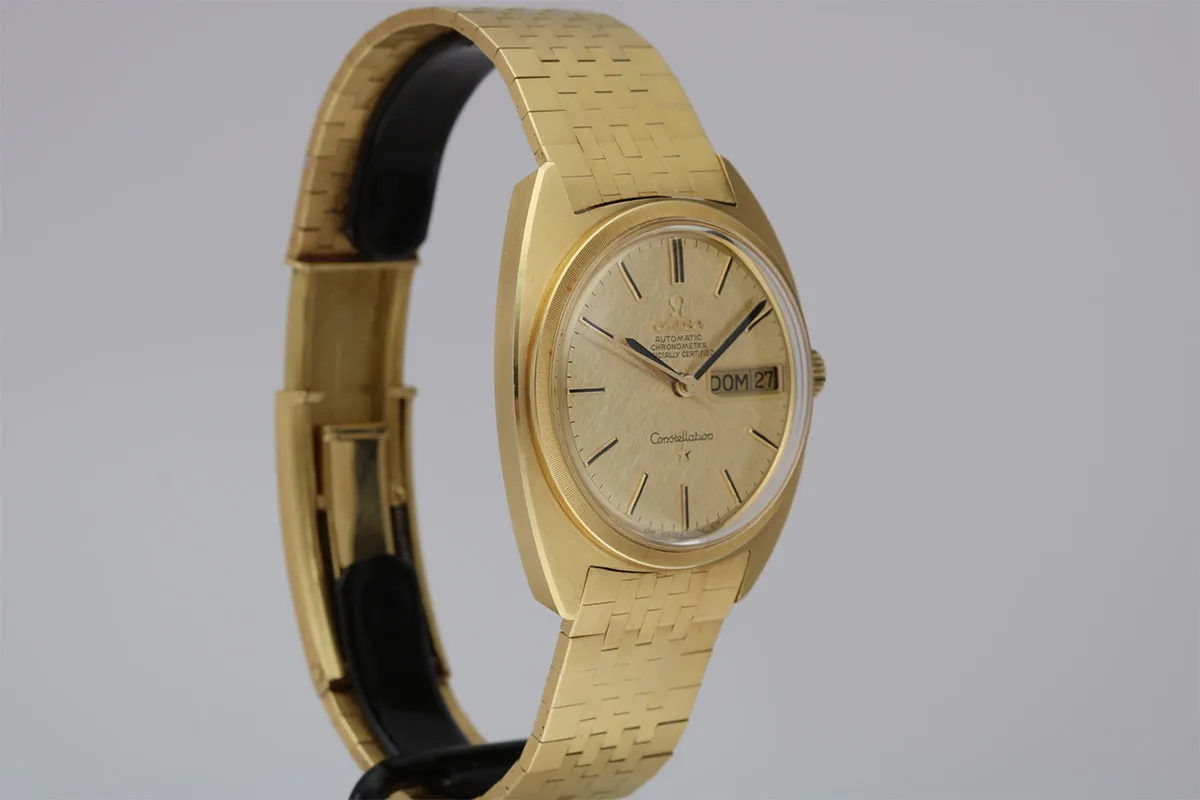 Omega Constellation 168.019 34mm Yellow gold and 18k yellow gold Linen 6