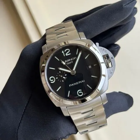 Panerai Luminor 1950 3 Days GMT Automa PAM 00329 44mm Stainless steel Black