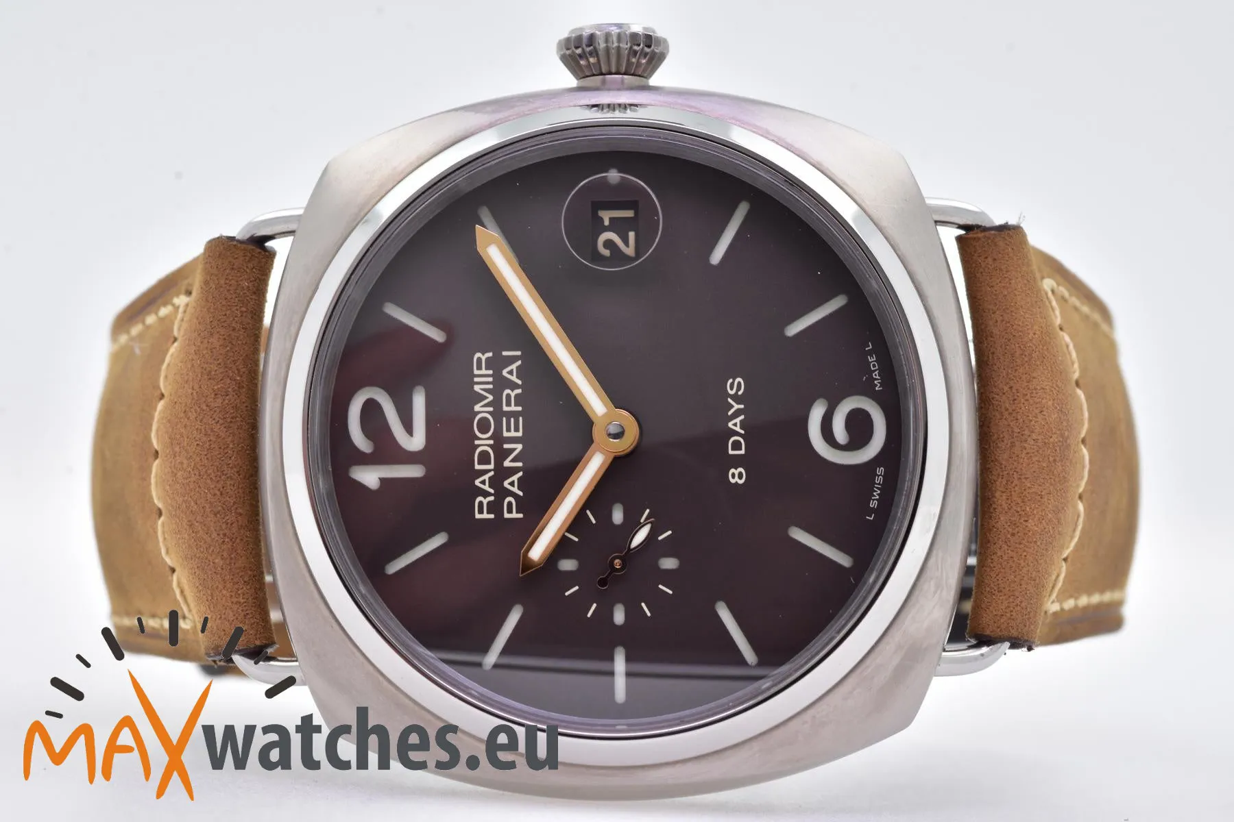 Panerai Radiomir 8 Days PAM 00346 45mm Titanium Brown