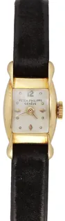 Patek Philippe Ladies Watch 3140 18k yellow gold Silver