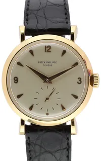 Patek Philippe Calatrava 2459 18k yellow gold Silver