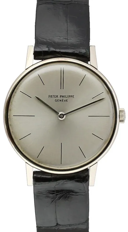 Patek Philippe Calatrava 2592/1 33mm White gold and 18k white gold Silver