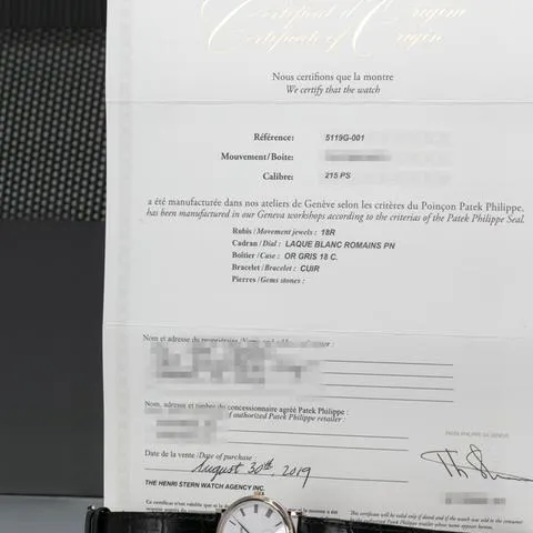 Patek Philippe Calatrava 5119G-001 36mm White gold White 1