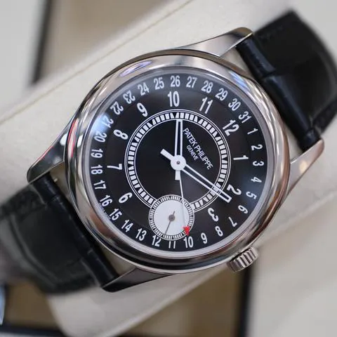 Patek Philippe Calatrava 6006G-001 39mm White gold Black 2