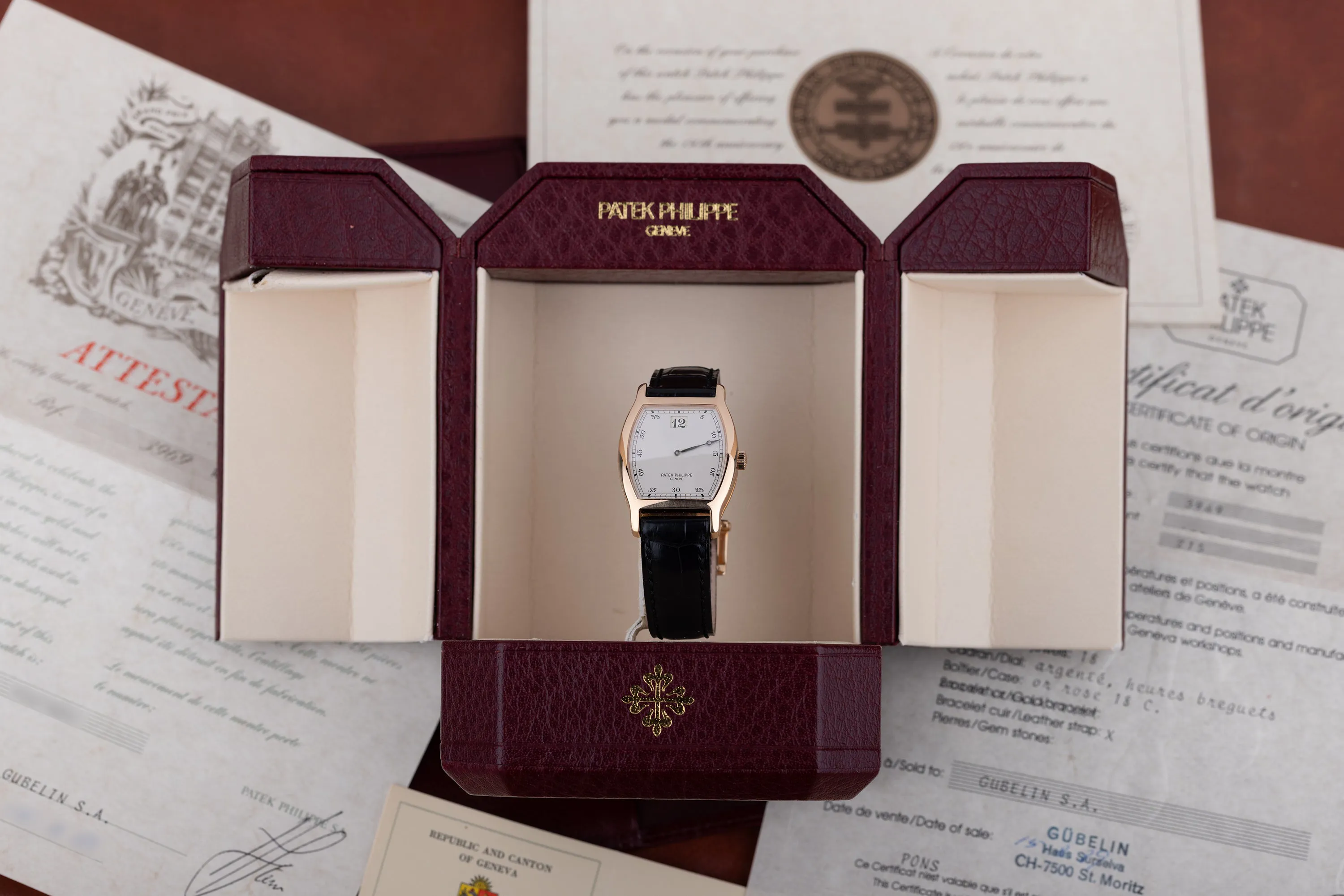 Patek Philippe JUMP HOUR 3969 28mm Rose gold Silver 1