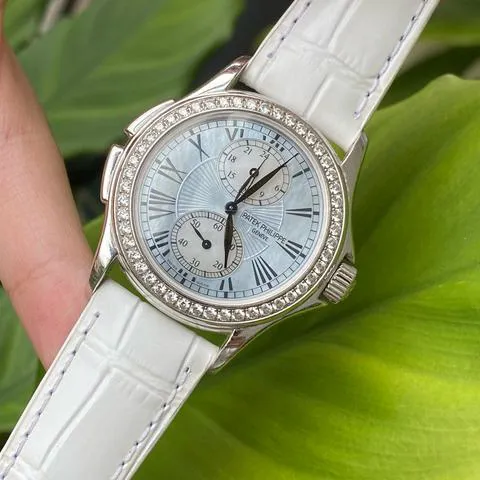 Patek Philippe Travel Time 35mm White gold Mother-of-pearl 3