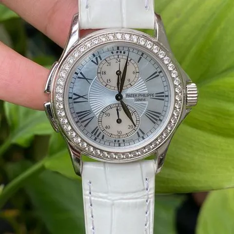 Patek Philippe Travel Time 35mm White gold Mother-of-pearl 4