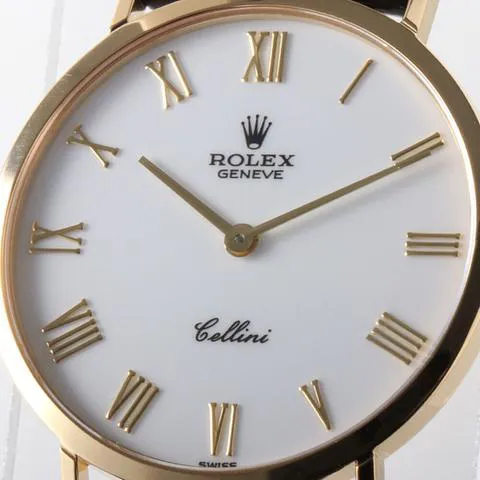 Rolex Cellini 4112/8 32mm Yellow gold White 5