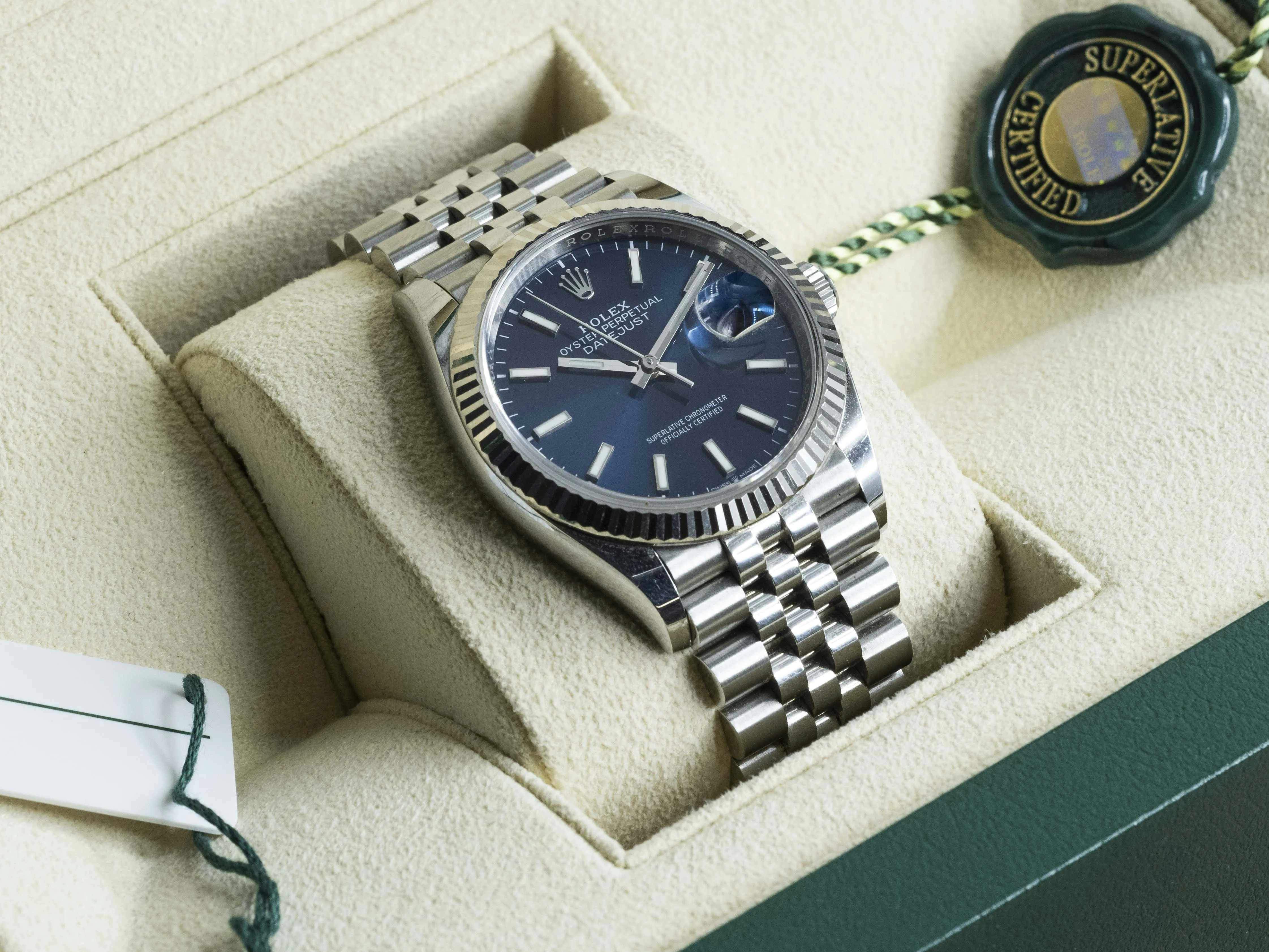 Rolex Datejust 36 126234 36mm White gold and stainless steel Blue