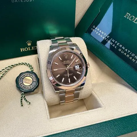 Rolex Datejust 41 126301 41mm Yellow gold and Stainless steel Brown 1