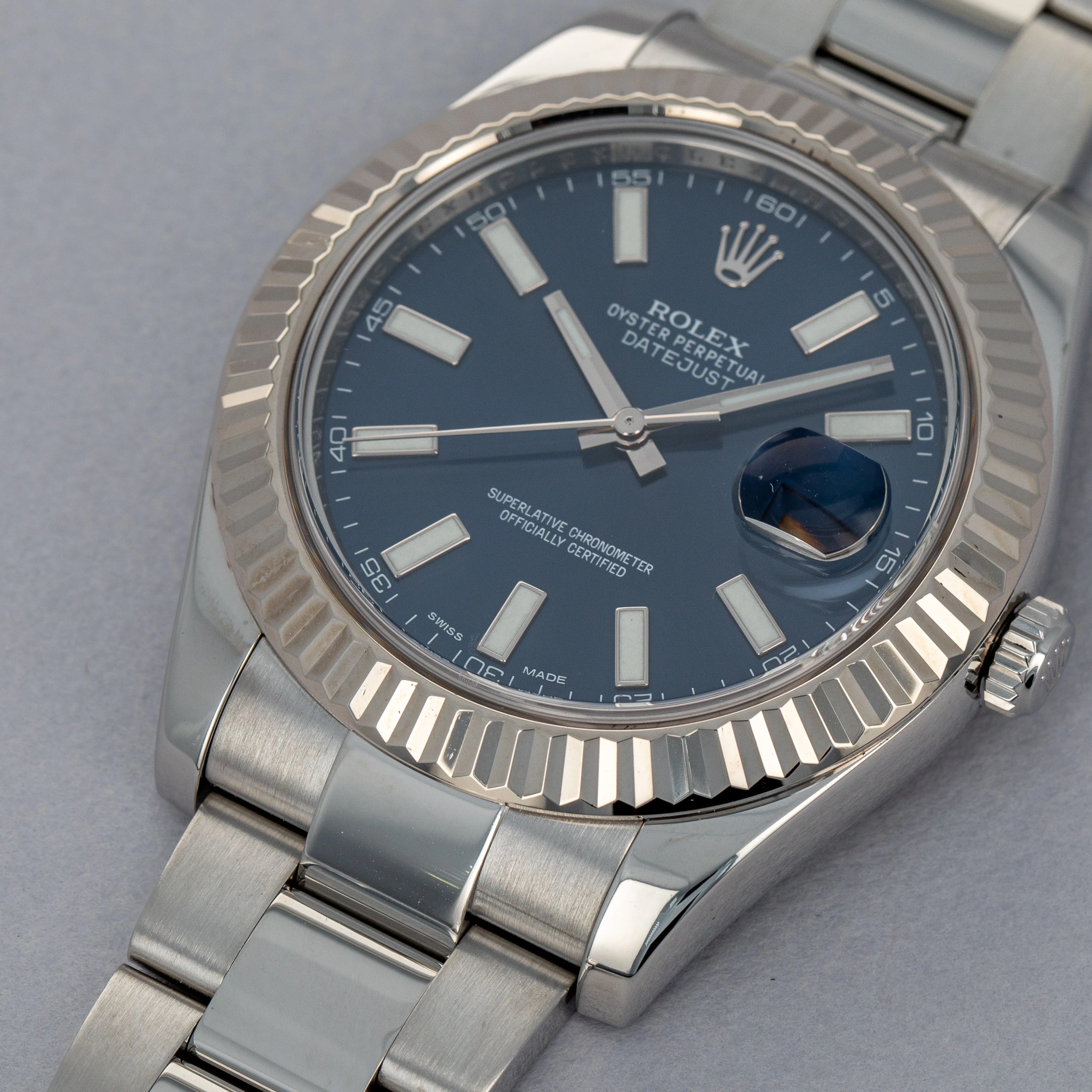 Rolex Datejust II 116334 41mm Stainless steel Blue 2