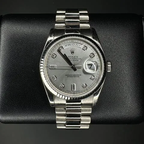 Rolex Day-Date 36 118239 36mm White gold Silver